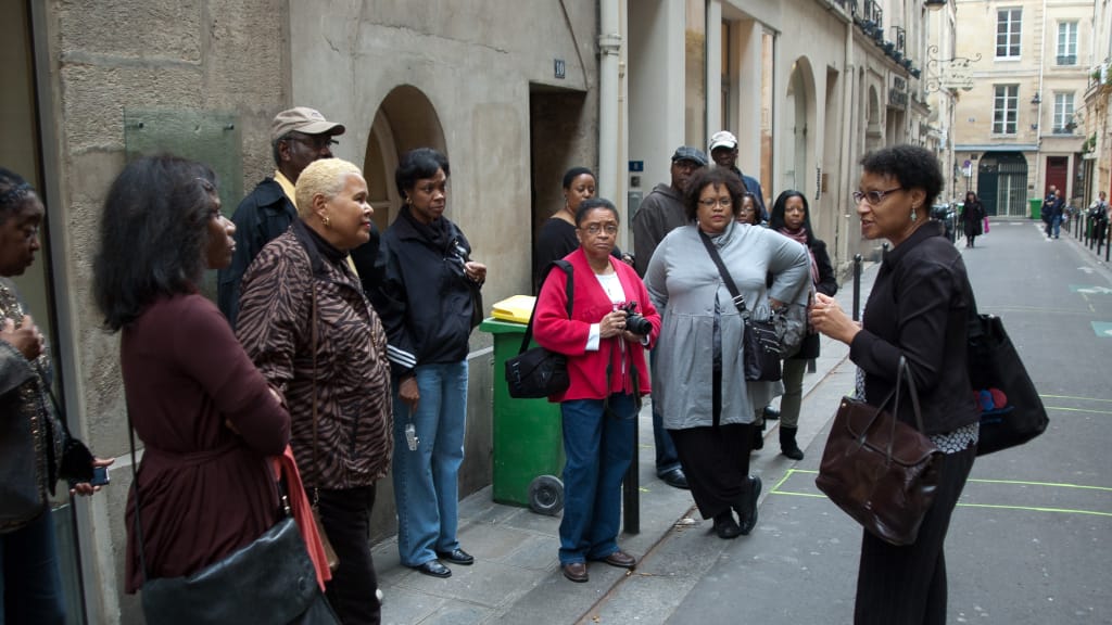 people taking a tour