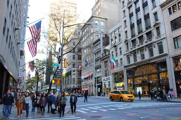 people walking on 5th avenue