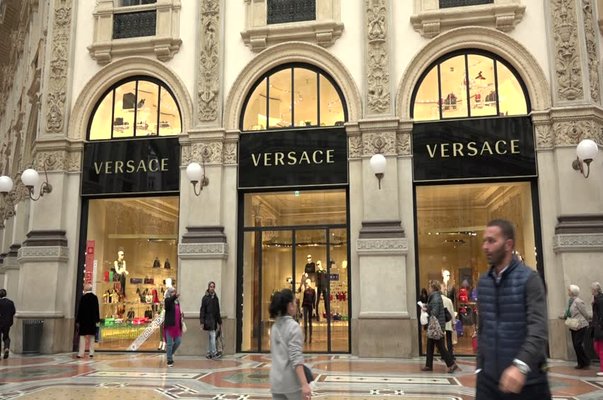 Versace shop in milan