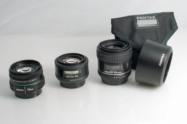 Different sizes of camera lens