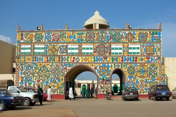 ancient artwork on the emir of Zaria's palace